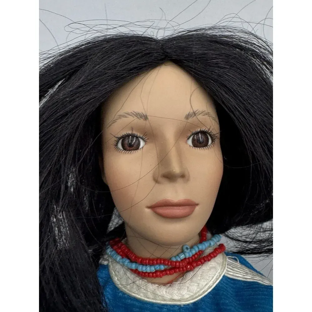 Vintage 1997 Hamilton Collection Doll Falling Star Native American Posable Legs